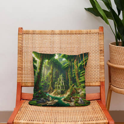 Jungle Mystery Cotton Cushion - Secondary Image 2