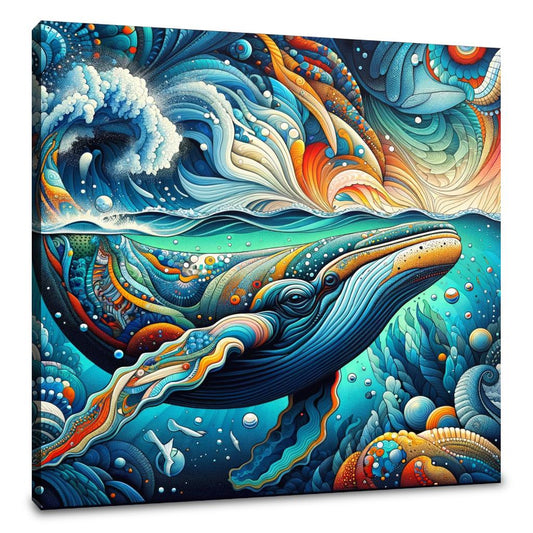 Whale Pop Fusion Canvas - Main Image