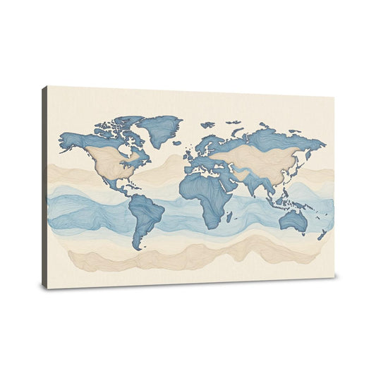Worldly Outlines Canvas - Main Image