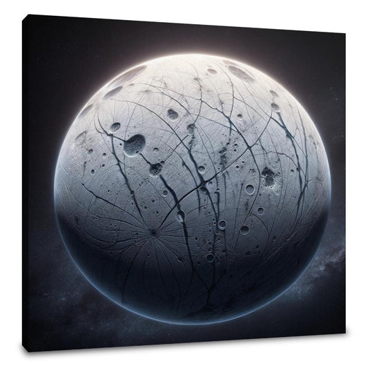 Europa's Subsurface Mystery Canvas - Main Image