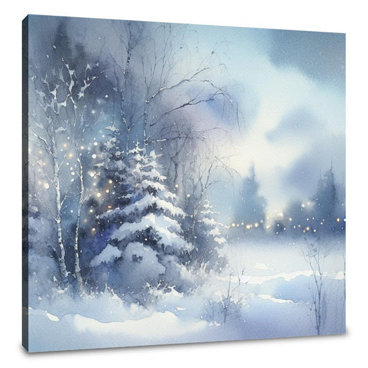 Winter's Melancholy Solitude Canvas - Main Image