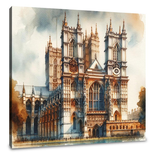London Westminster Abbey Warmth Canvas - Main Image