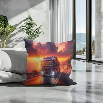 Coastal Sunset Journey Cotton Cushion - Secondary Image 3