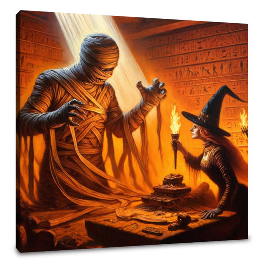 Tomb Confrontation Canvas - Main Image