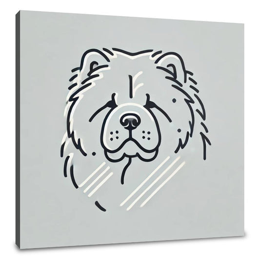 Minimalist Chow Chow Canvas - Main Image