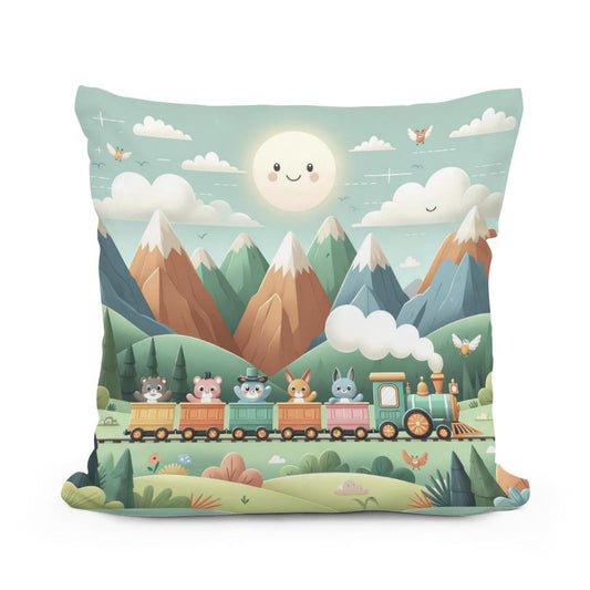 Mountain Express Cotton Cushion - Main Image