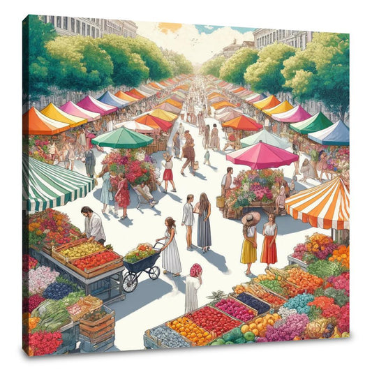 Market Vibrance Summer Canvas - Main Image