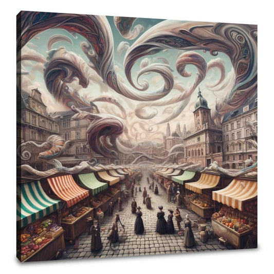 Whimsical Naschmarkt Canvas - Main Image