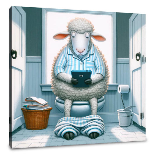 Storybook Sheep Shenanigans Canvas - Main Image
