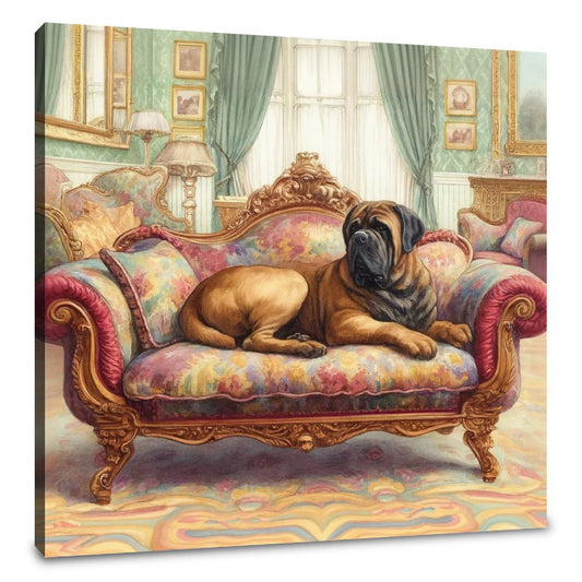 Victorian Leisure Bullmastiff Canvas - Main Image