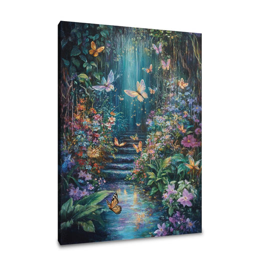 Whimsical Fairy Garden Canvas - Main Image