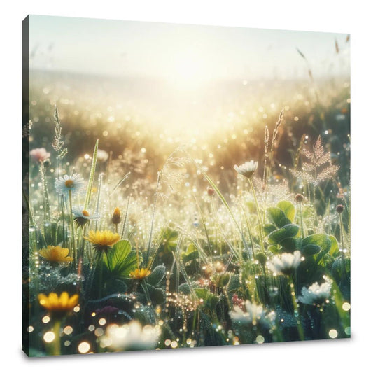 Dew-Kissed Meadow Canvas - Main Image