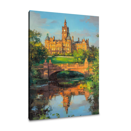 Kelvingrove Golden Hour Canvas - Main Image