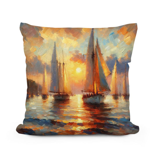 Harbor Glow Cotton Cushion - Main Image