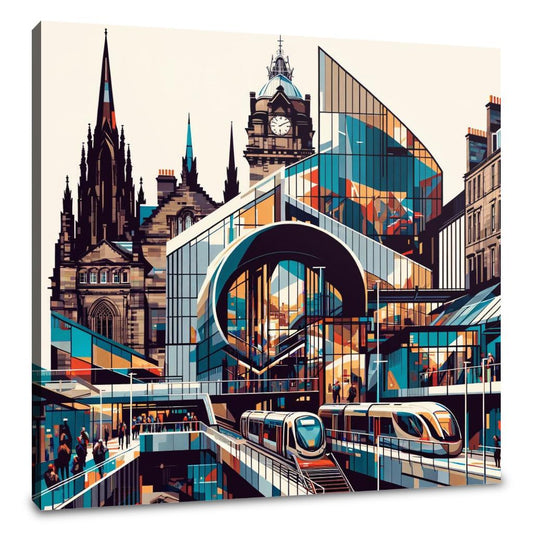 Modern Art Hub Edinburgh Canvas - Main Image