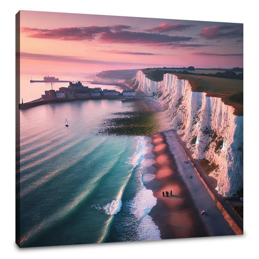 Dover Sunrise Cliffs Canvas - Main Image