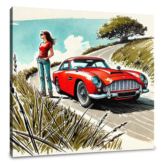 Crimson Drive Canvas - Main Image