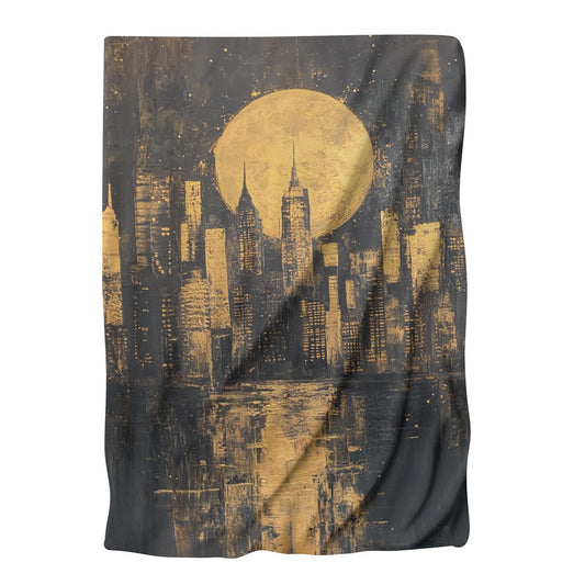 Midnight City Glow Blanket - Main Image