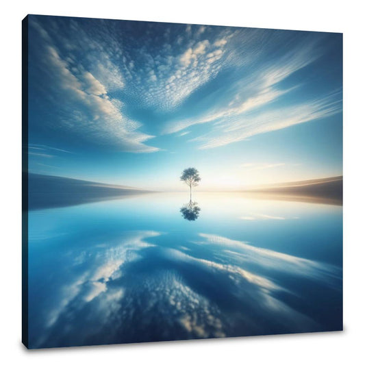 Lake Reflection Tranquility Canvas - Main Image