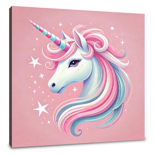 Magical Unicorn Portrait Canvas - Main Image