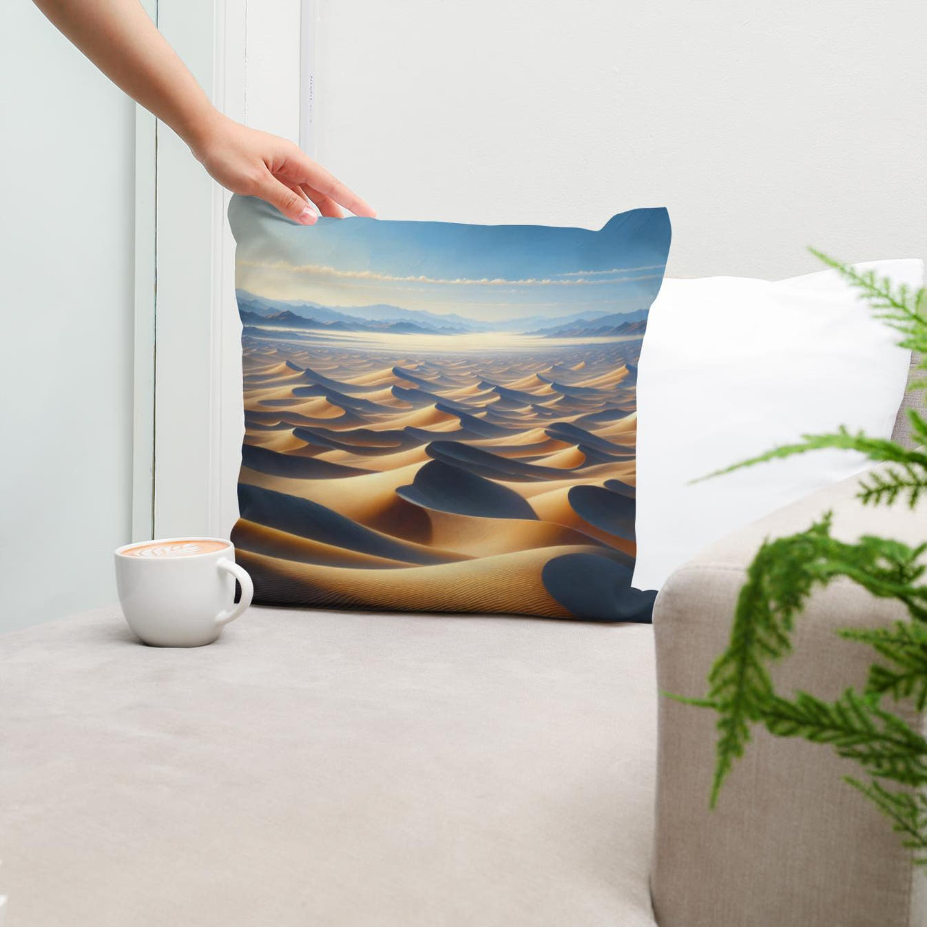 Desert Mirage Cotton Cushion - Secondary Image 5