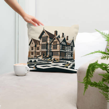 Liverpool Speke Hall Minimalist Harmony Cotton Cushion - Secondary Image 5