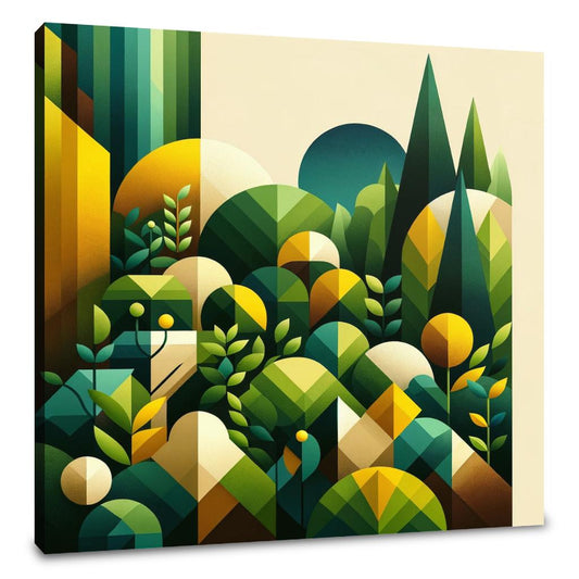 Geometric Garden Canvas - Main Image