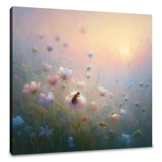 Whispers of the Meadow Bee Canvas - Main Image