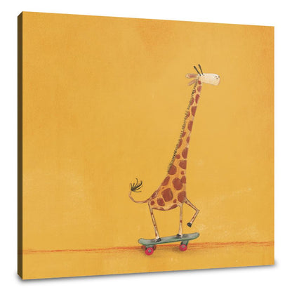 Giraffe on Wheels Canvas - Main Image