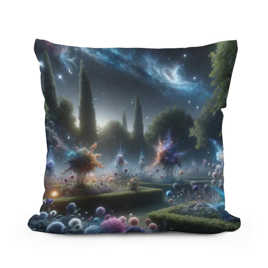 Cosmic Garden Cotton Cushion - Main Image