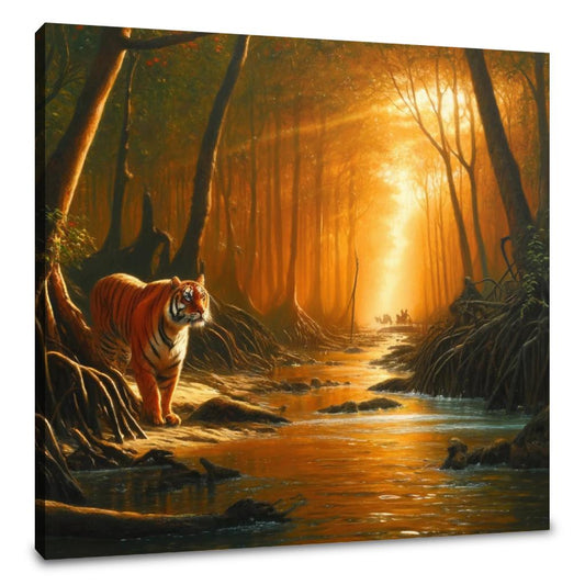 Sundarbans Tiger Majesty Canvas - Main Image