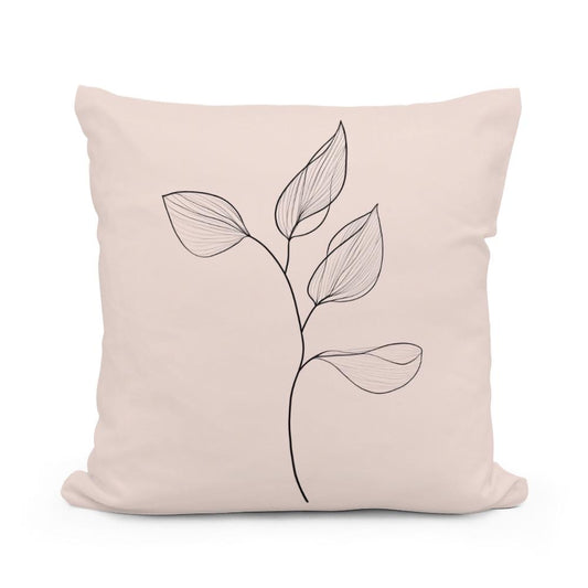 Minimalist Leaf Cotton Cushion - Main Image