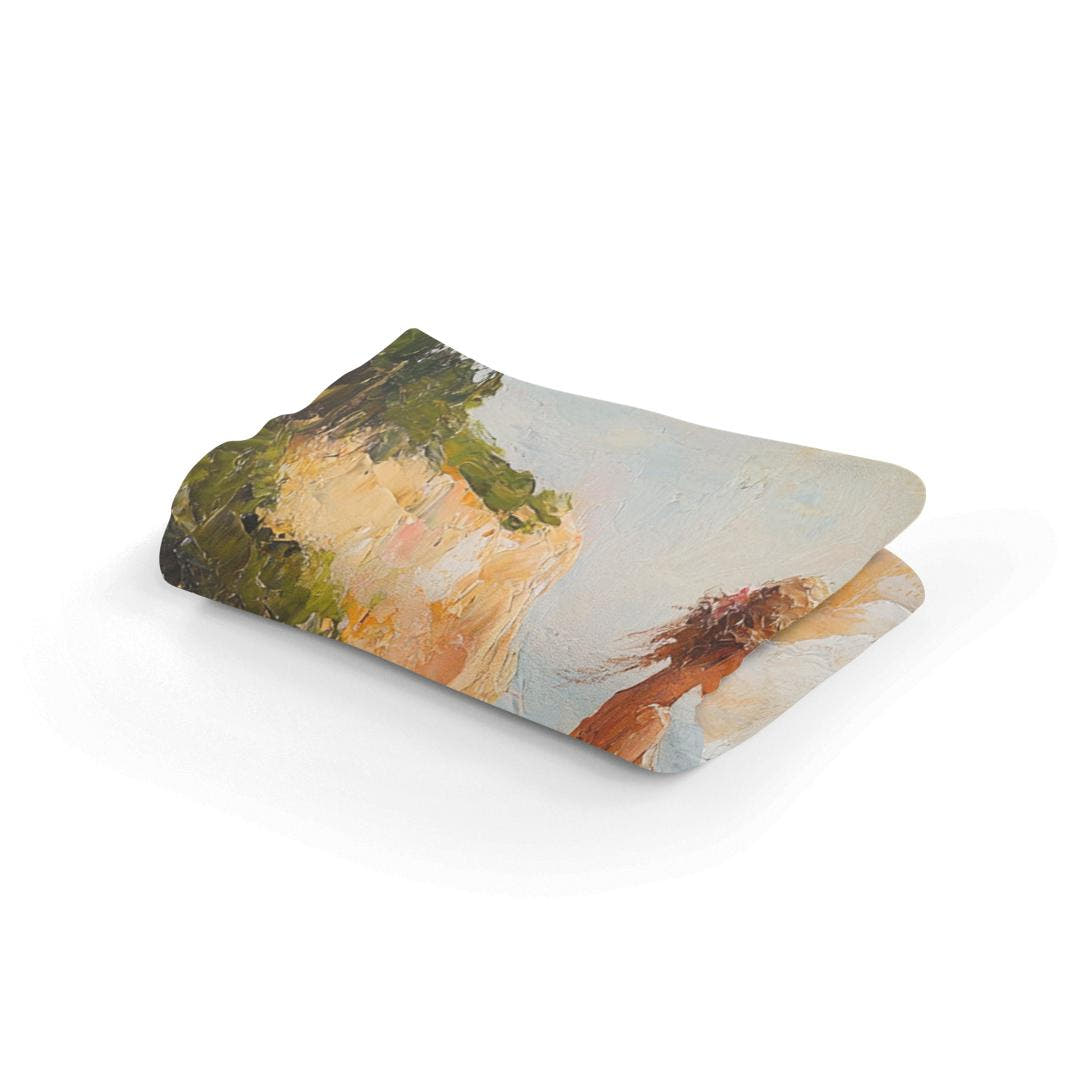 Melancholic Sunrise Shoreline Blanket - Secondary Image 2