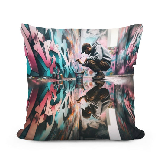 Urban Reflections Cotton Cushion - Main Image