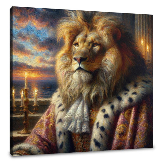 Regal Lion King Impression Canvas - Main Image