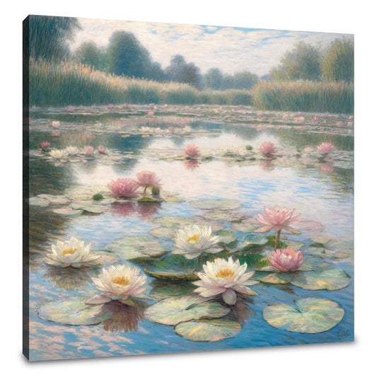 Lily Pond Serenity Canvas - Main Image