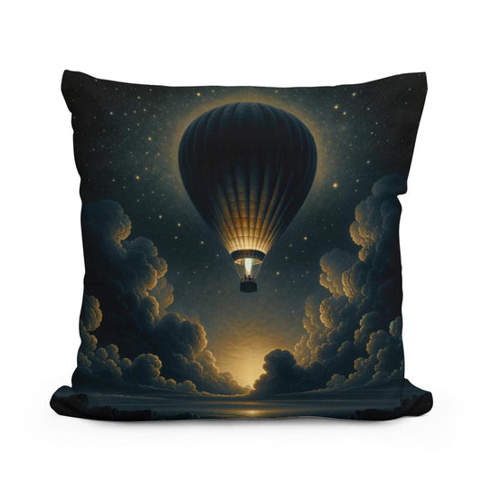 Nocturnal Elegance Cotton Cushion - Main Image
