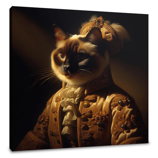 Regal Siamese Royalty Canvas - Main Image