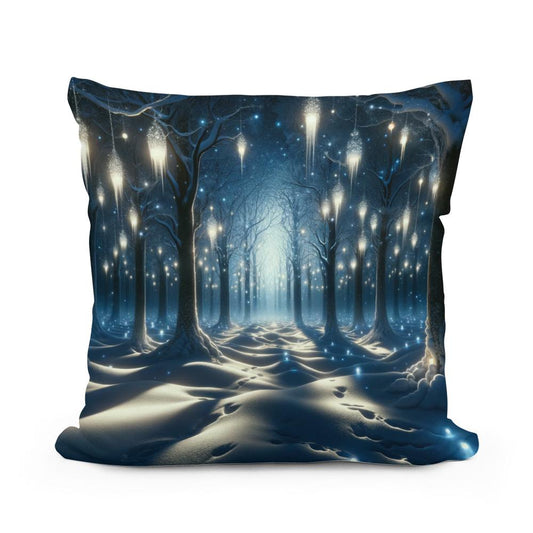 Luminous Winter Fantasy Cotton Cushion - Main Image