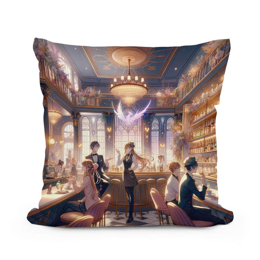 Enchanted Urban Elegance Cotton Cushion - Main Image