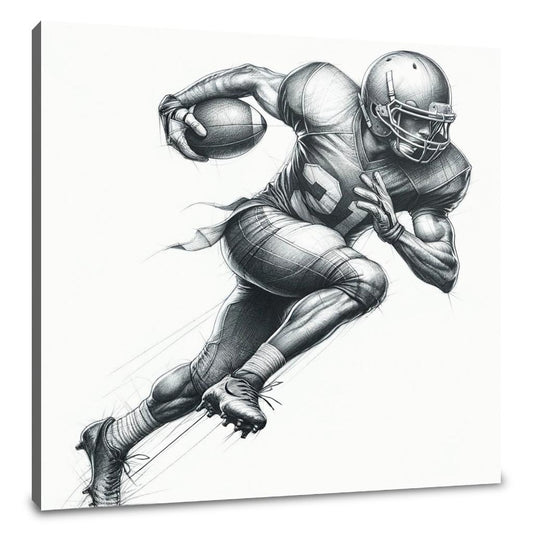 Agile Football Sketch Canvas - Main Image