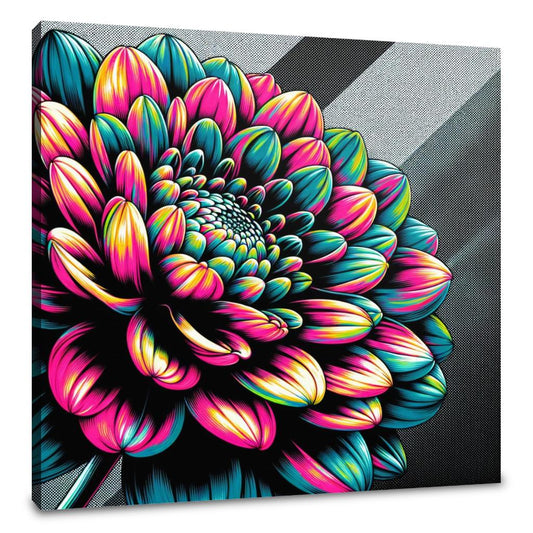 Neon Bloom Essence Canvas - Main Image