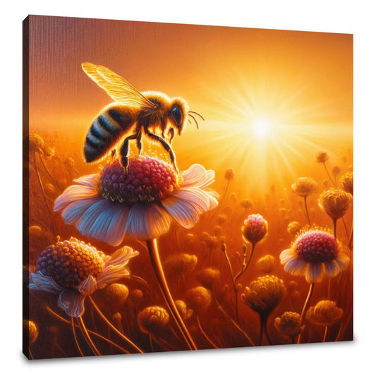 Sunset Journey Bee Canvas - Main Image