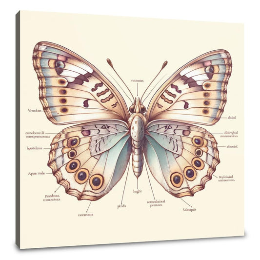 Butterfly Anatomy Canvas - Main Image