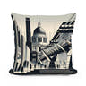 London Tate Modern and Millennium Bridge Modernist Cotton Cushion - Main Image