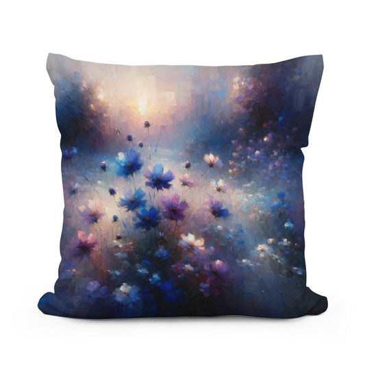 Twilight Bloom Serenity Cotton Cushion - Main Image