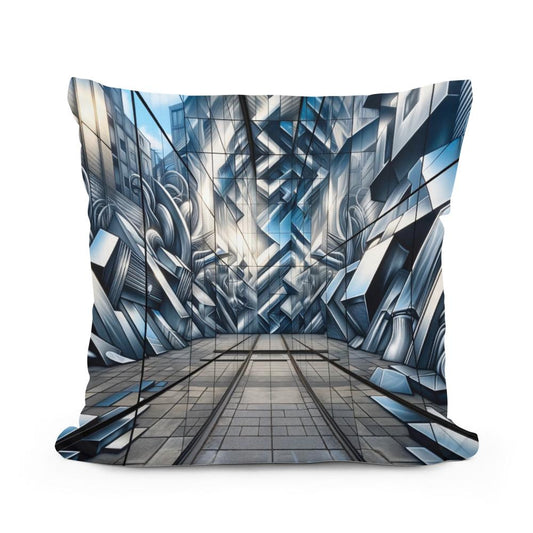 Reflections of the Street Cotton Cushion - Main Image