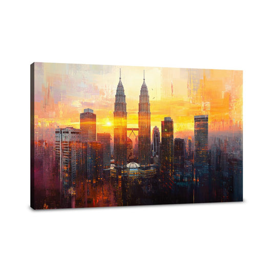 Petronas Towers Twilight Canvas - Main Image