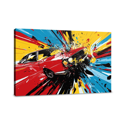 Crash Bang Car Canvas - Main Image