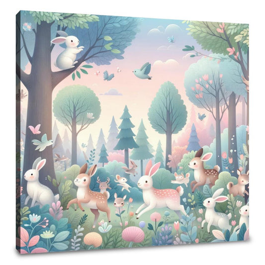 Whimsical Forest Friends Canvas - Main Image